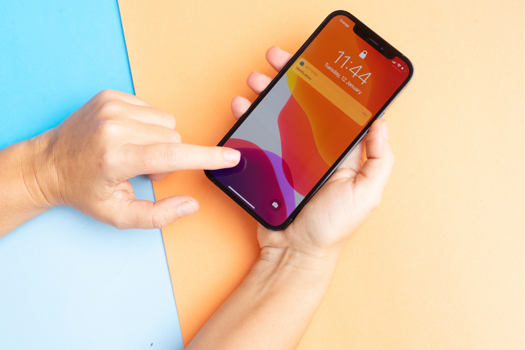 iphone canav image stock photo